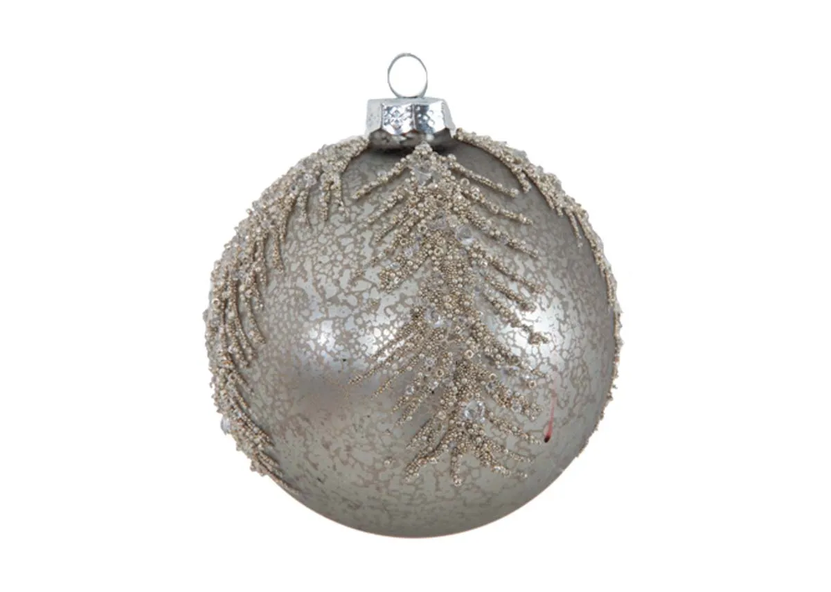 A dimension image of the Let it Snow Bauble with 10cm