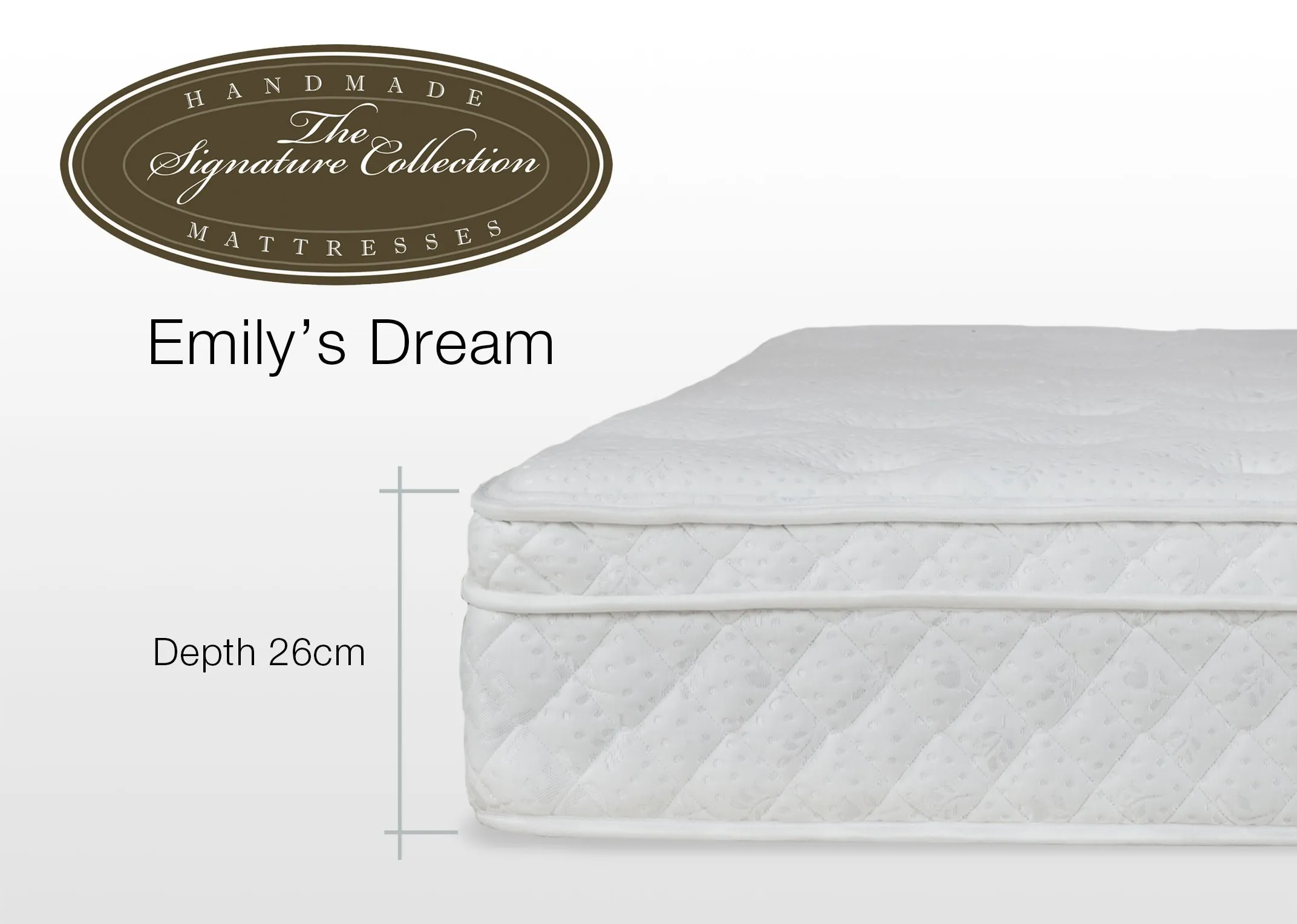 A power shot image of the Emilys Dream 3 foot mattress.