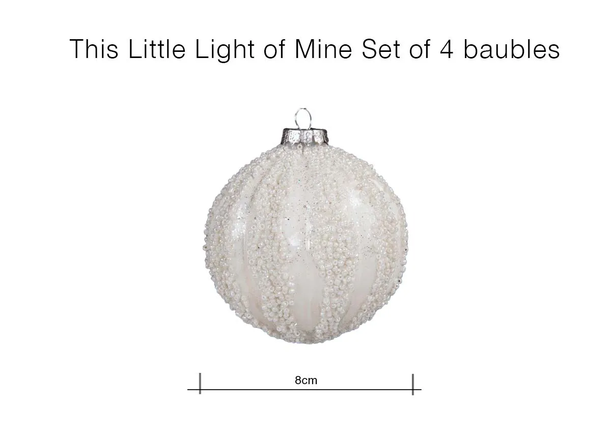 A dimension image of This Little Light Bauble with 8cm