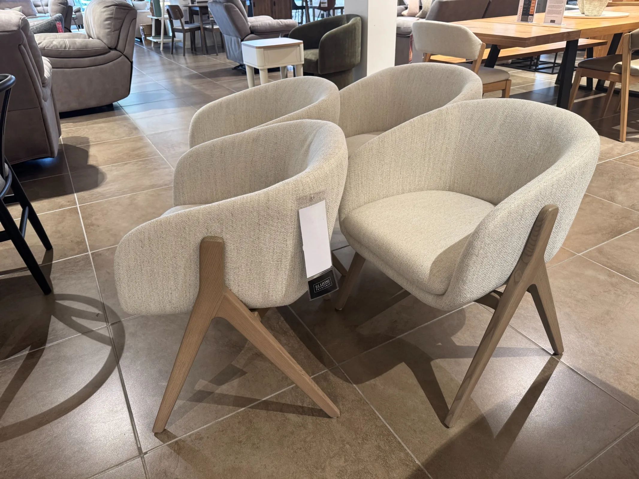 Pier Cream Fabric Dining Chair (Tallaght Floor Model)