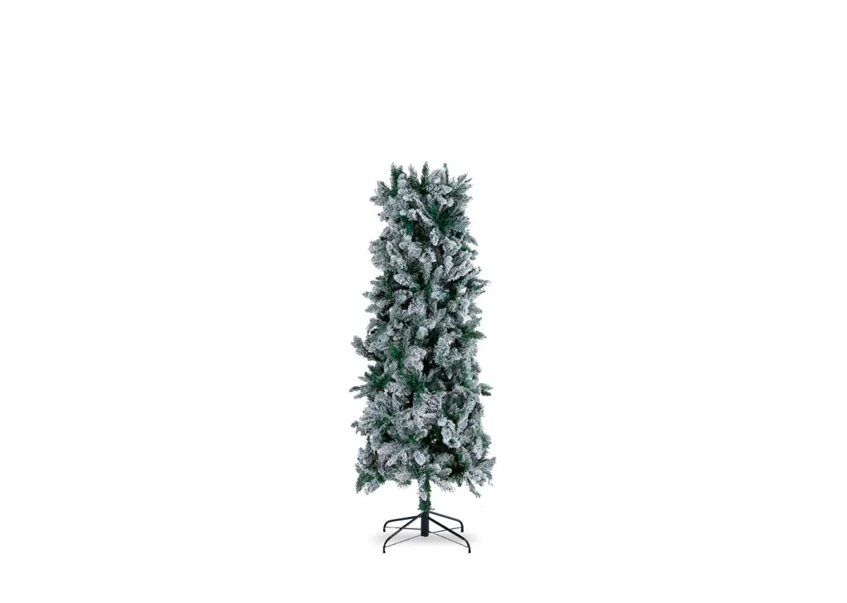 An 8ft artificial white Christmas tree from EZ Livings Noble range. 