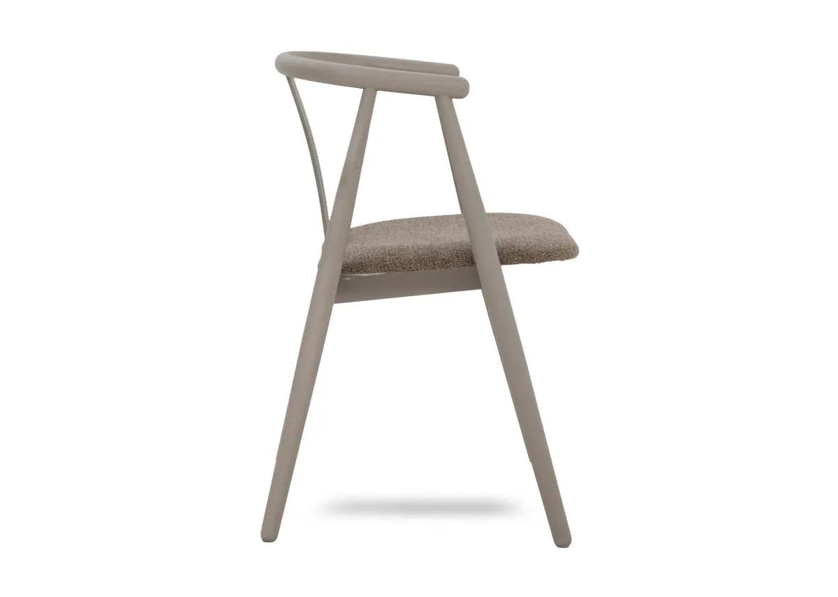 A set of 4 color dining chairs from EZ Livings Relate range in taupe