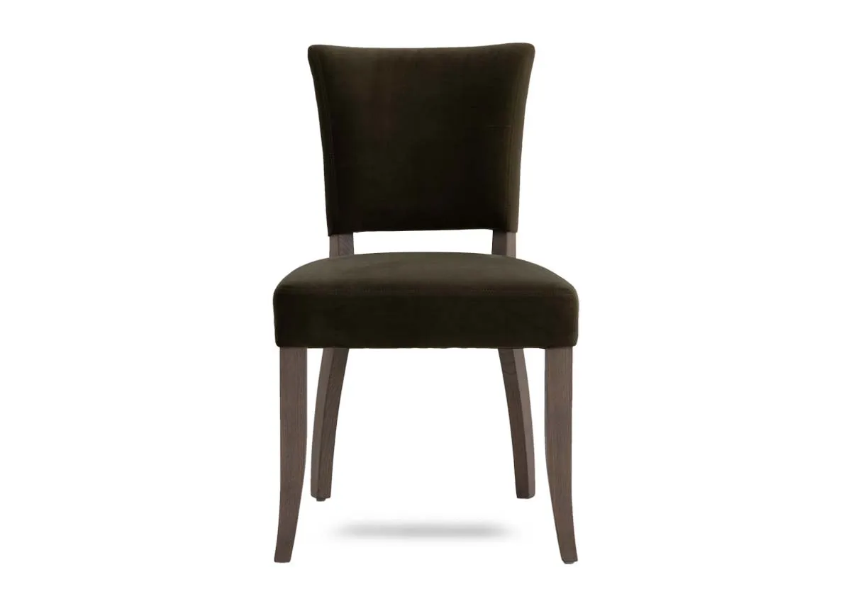 A dimension image of the Athy Dining Chair with 52cm x 64cm x 49cm x 107.5cm