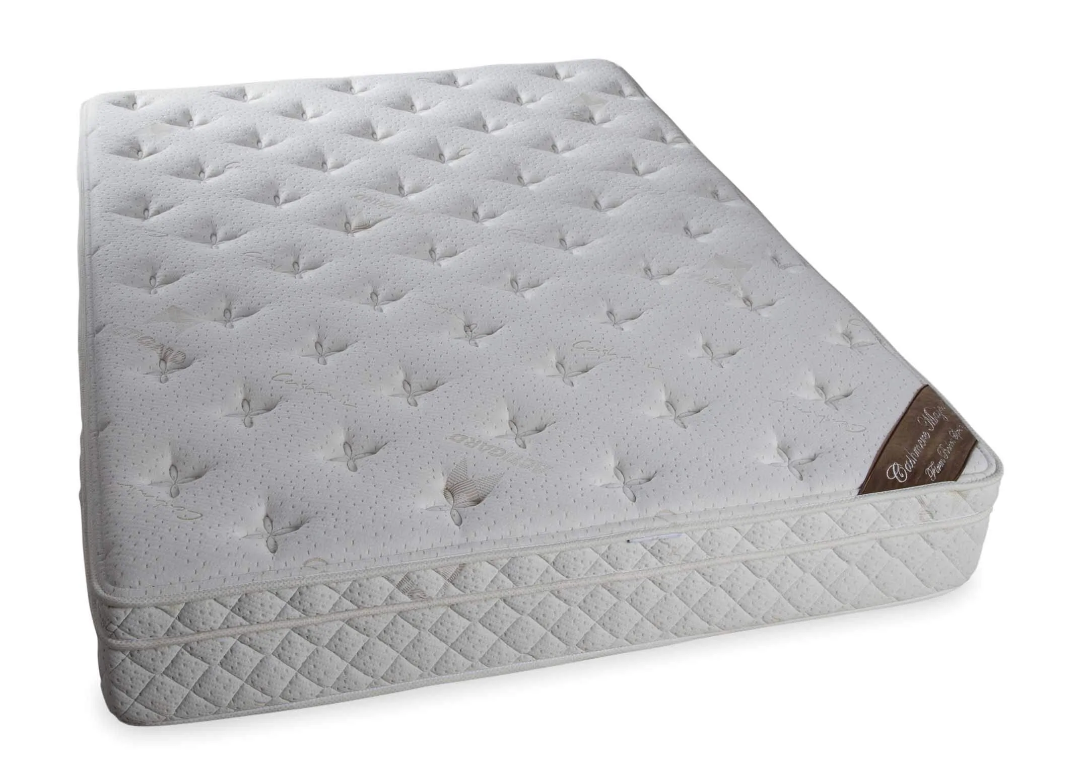 A power shot image showing the Majesty Cashmere  4 foot 6 mattress.