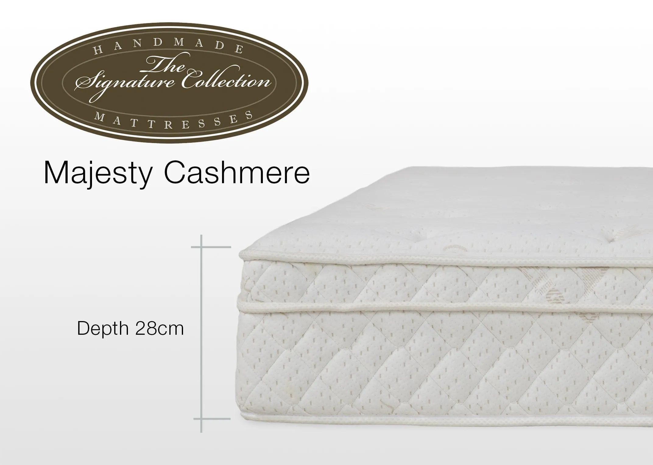 A lifestyle image of the Majesty Cashmere Mattress on the Venice divan with Shiraz Occasional chair & Okno floor lamp.