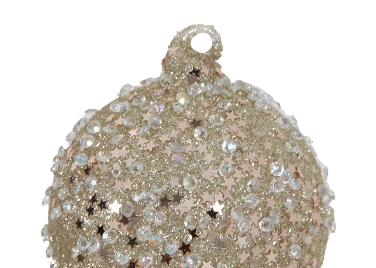 A dimension image of the O Christmas Tree Bauble Set with 8cm