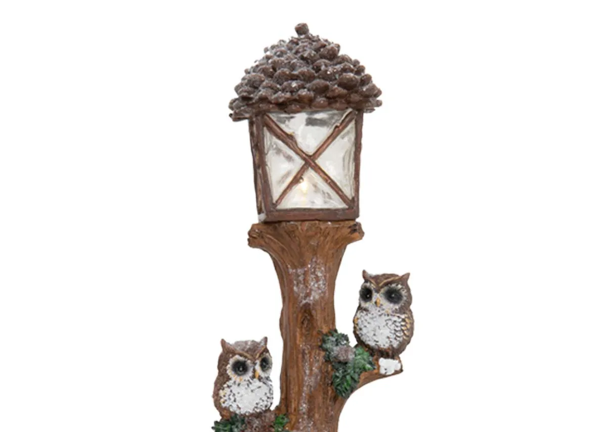 A dimension image of the Owls on a Lamppost with 12cm x 36cm