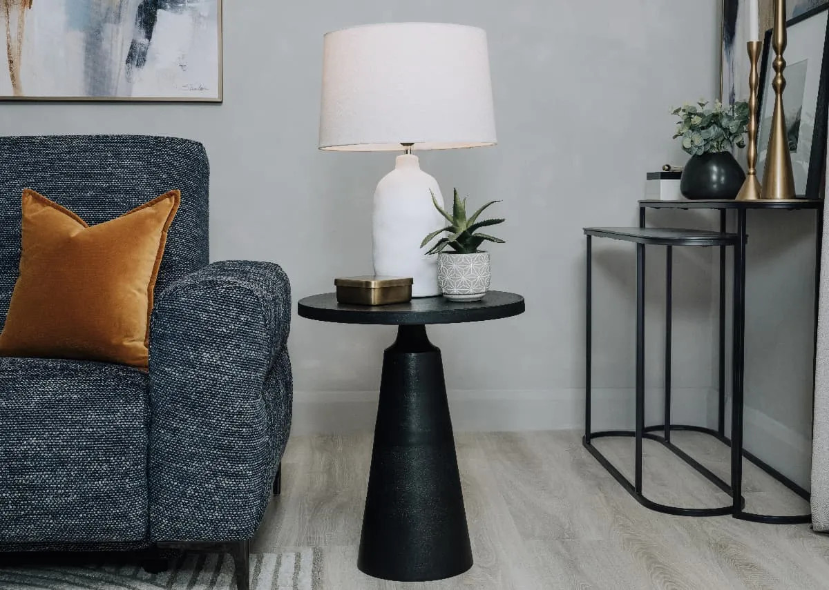 Black Brass Side Table - Eka