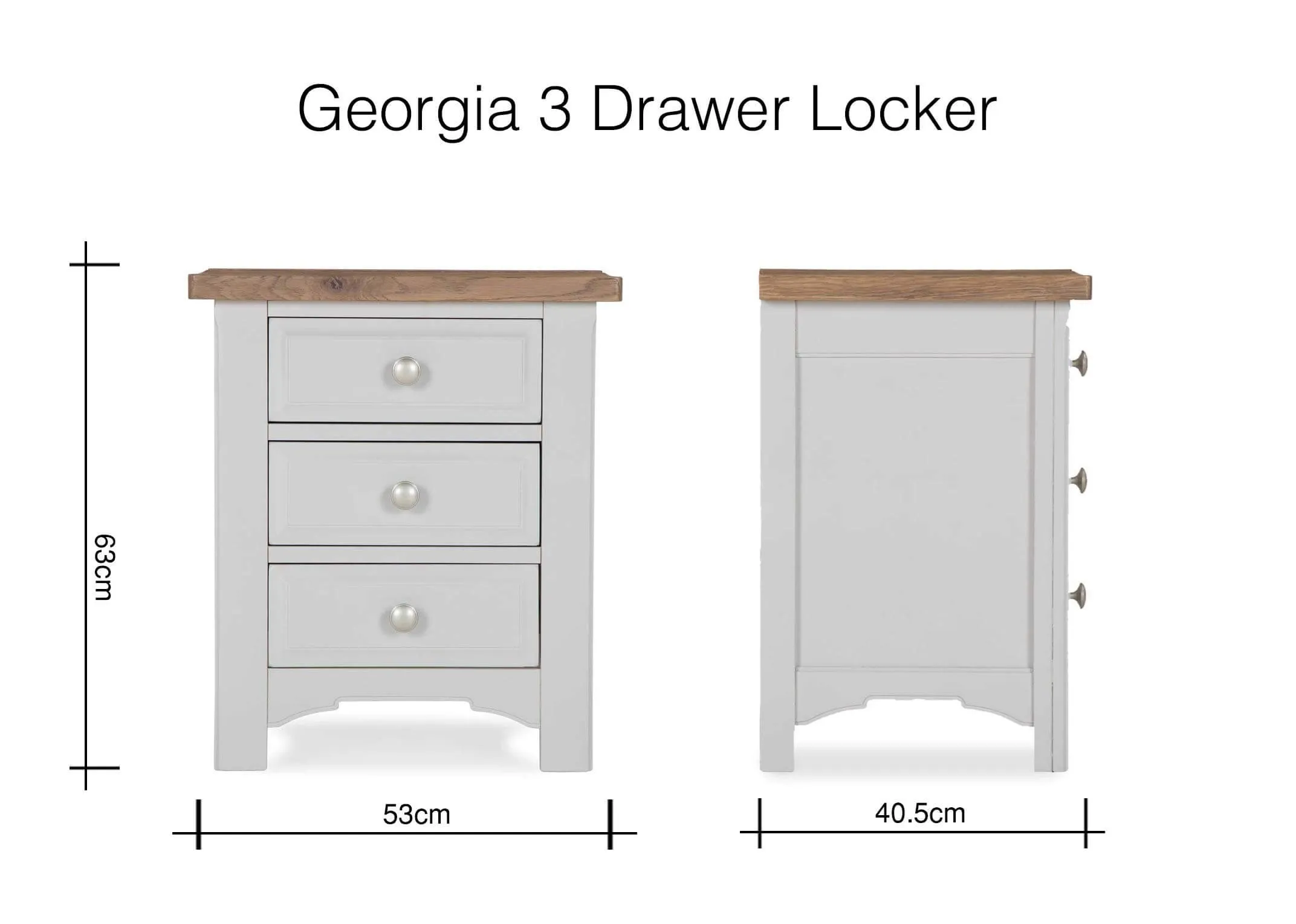 A lifestyle image of the Georgia locker with matching furniture