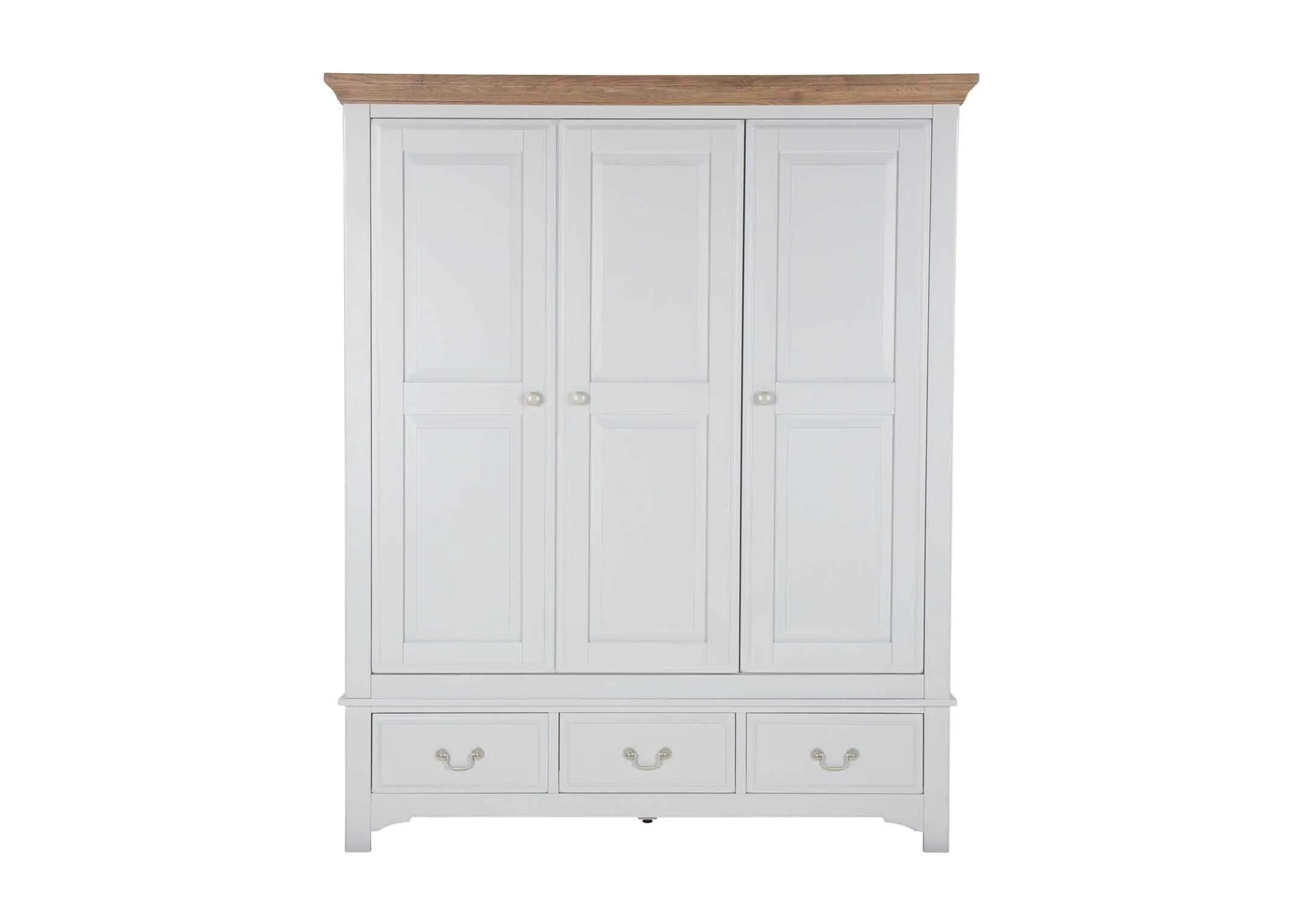 Dimension image for Georgia 3 door 3 Drawer wardrobe 195cm (Height) x 161cm (Width) x 59cm (Depth)