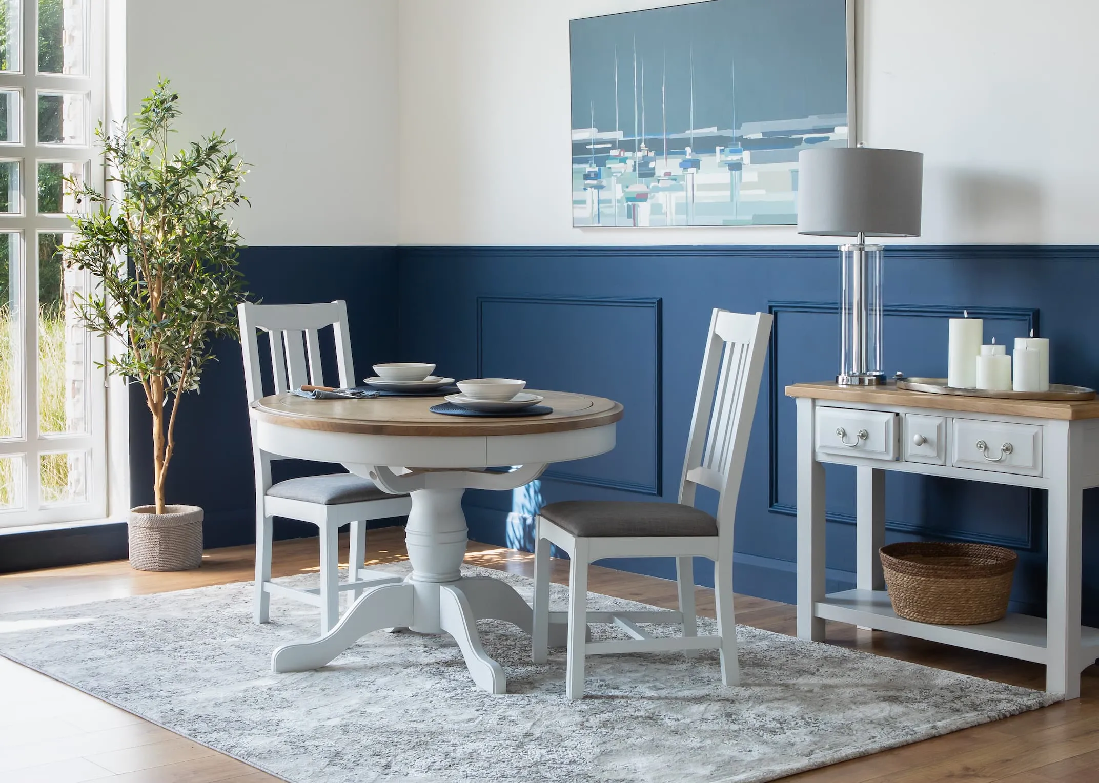 Grey Dining Chair Grey Cushion Seat  - Georgia