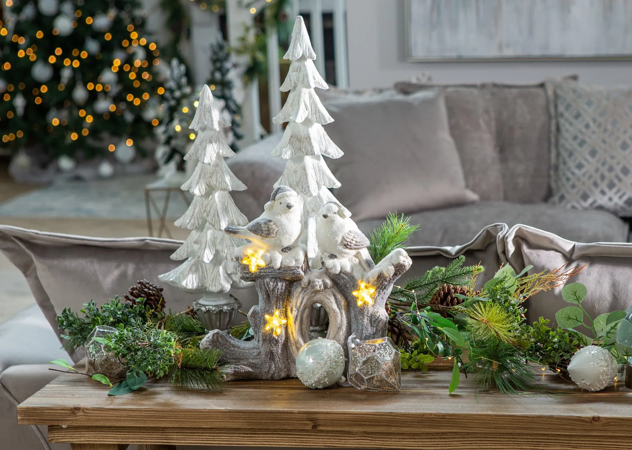 Small White Xmas Tree - Christmas Ornament