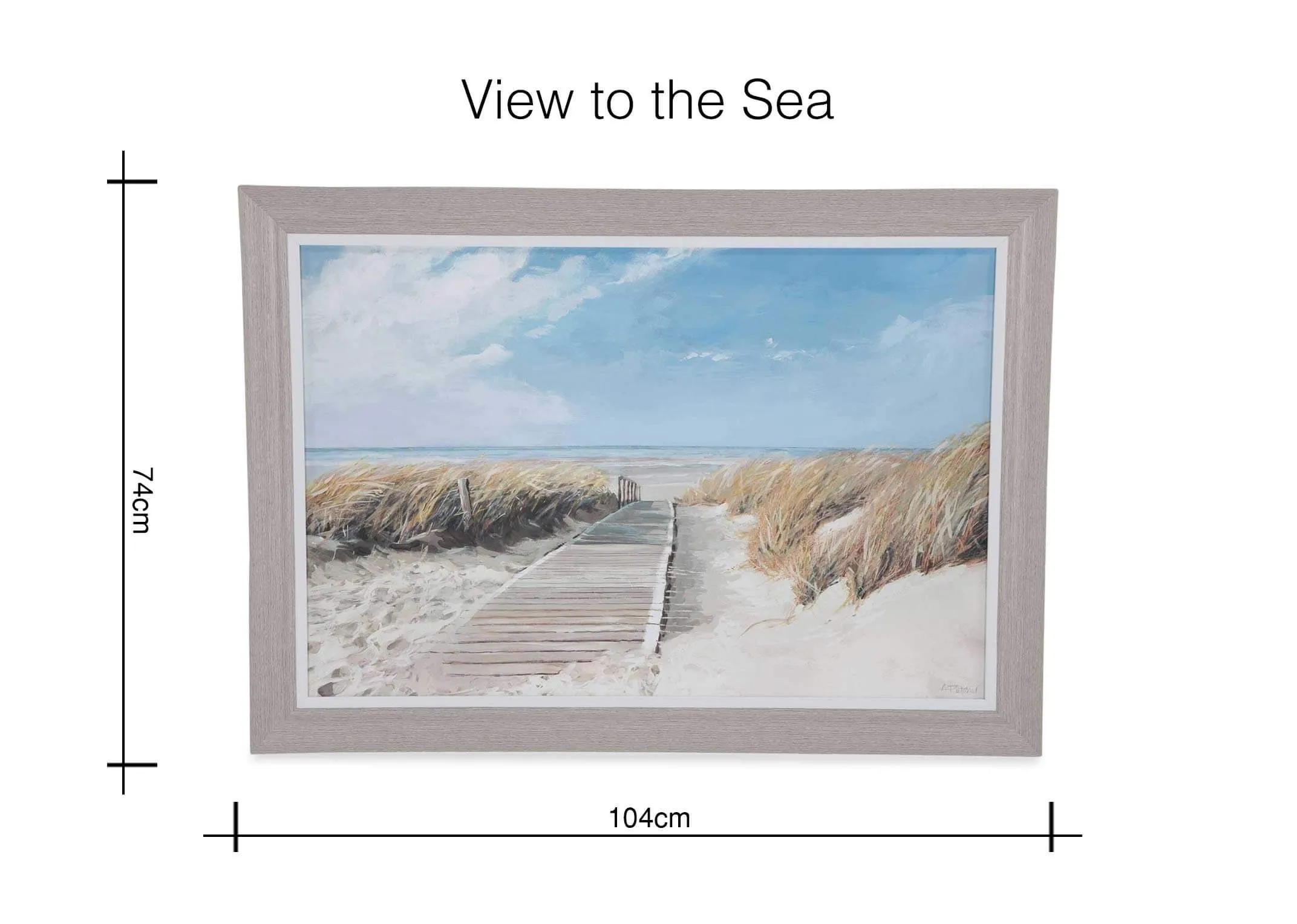 Framed print Adelene Fletcher's View to Sea 74cm (Height) x 104cm (Width)