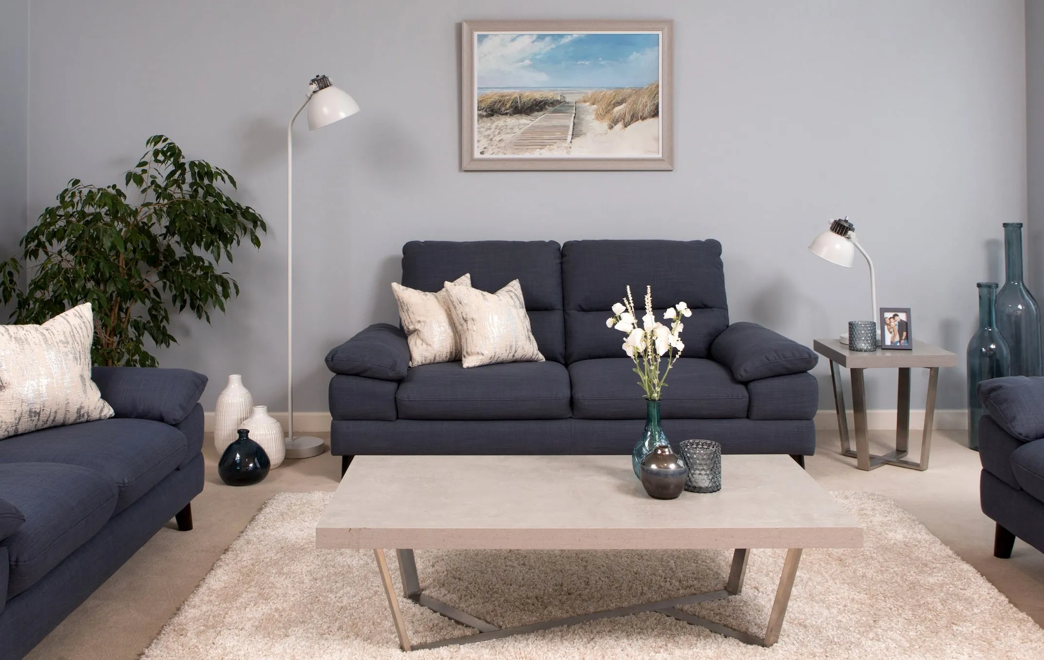 104cm x 74cm Framed Print - View to Sea