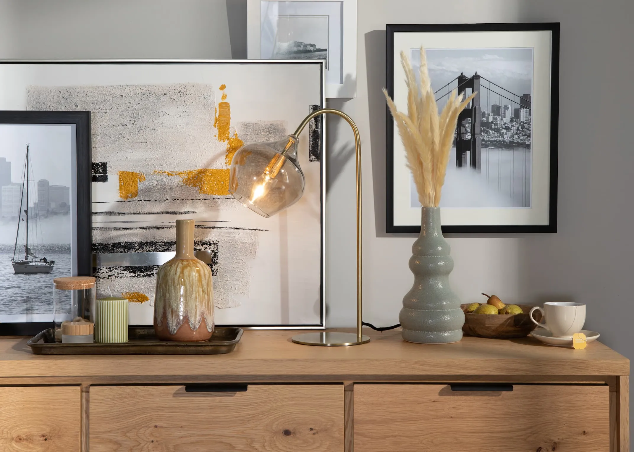 Antique Bronze Table Lamp - Rakel