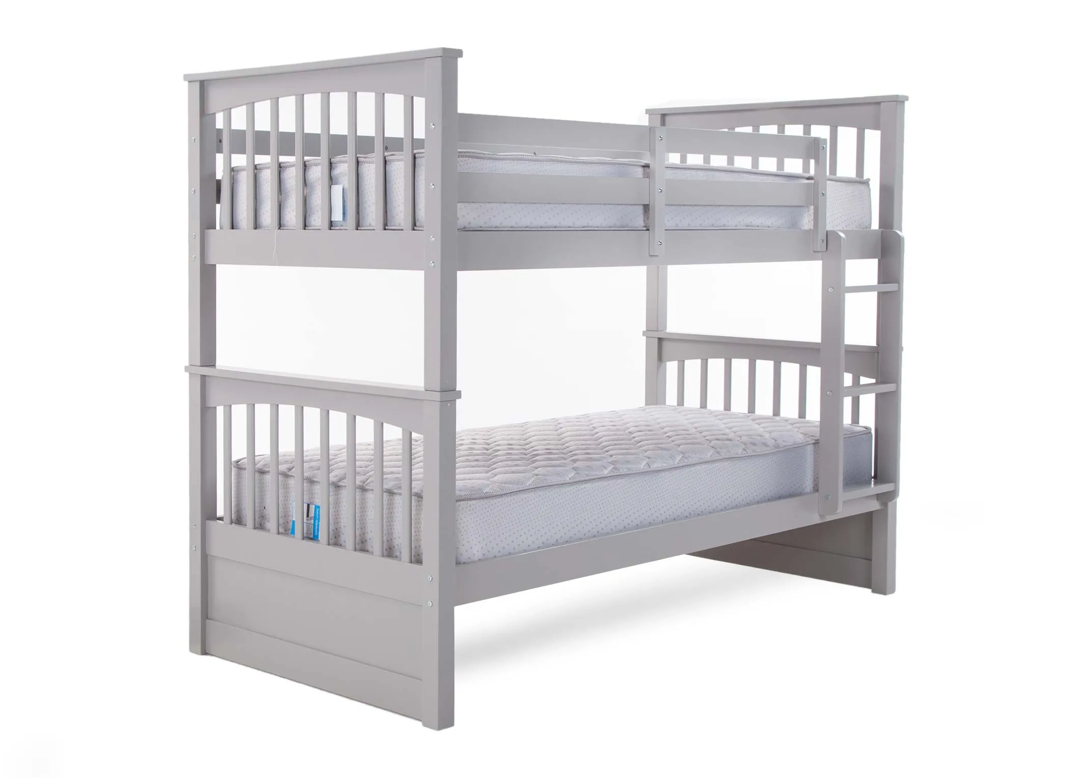 A dimension image of the Lara Single (3ft) Grey Bunk with 202cm (Length) x 100cm (Depth) x 160cm (Height)