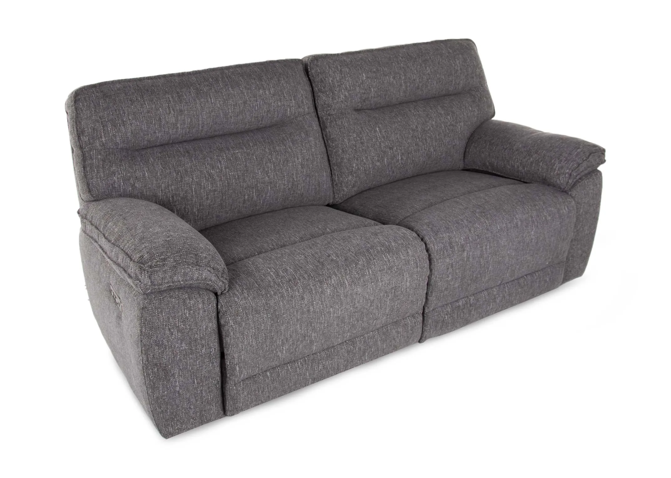 A grey fabric 2.5 seater power recliner from EZ Living Furniture's Cairns range.