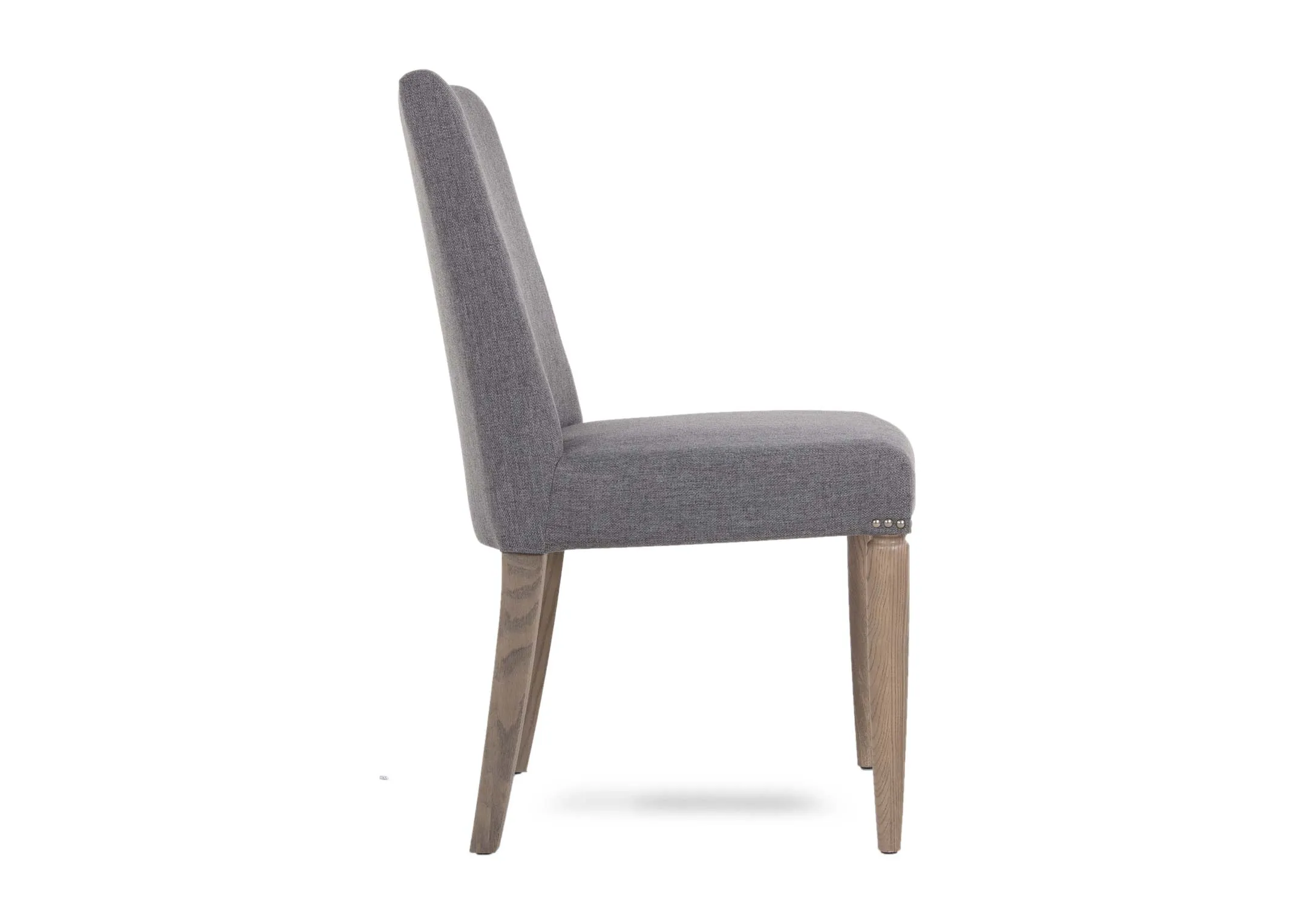 A silver grey fabric dining chair from EZ Living Furniture's Monroe range.