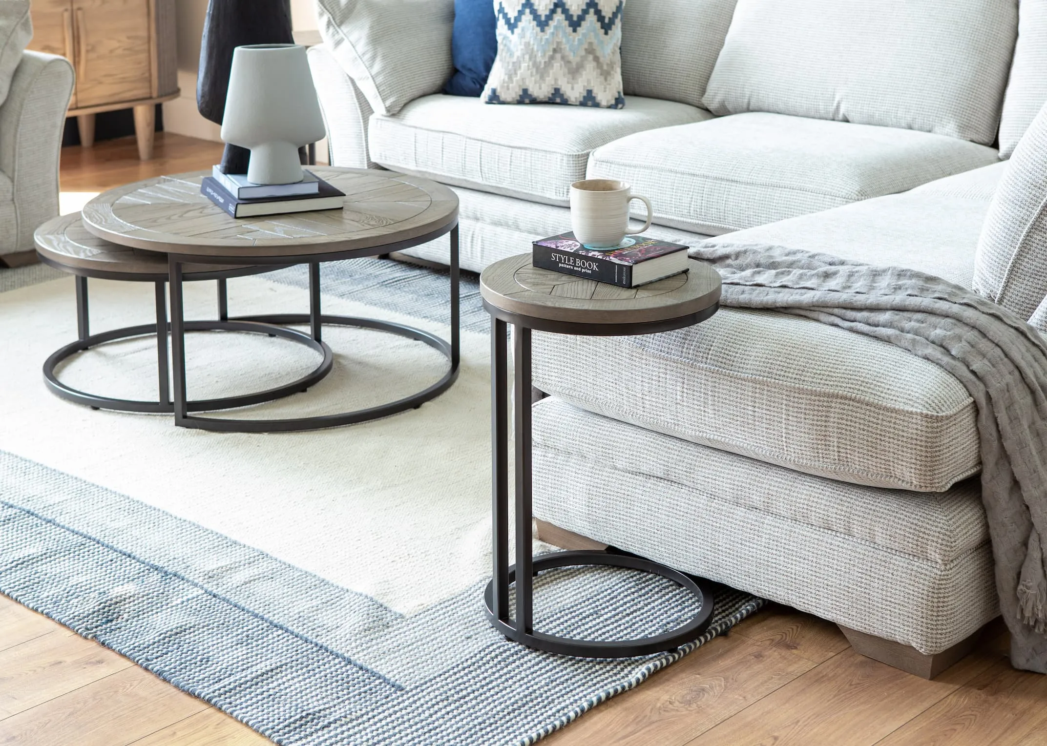 Grey Ash Sofa Table - Monroe