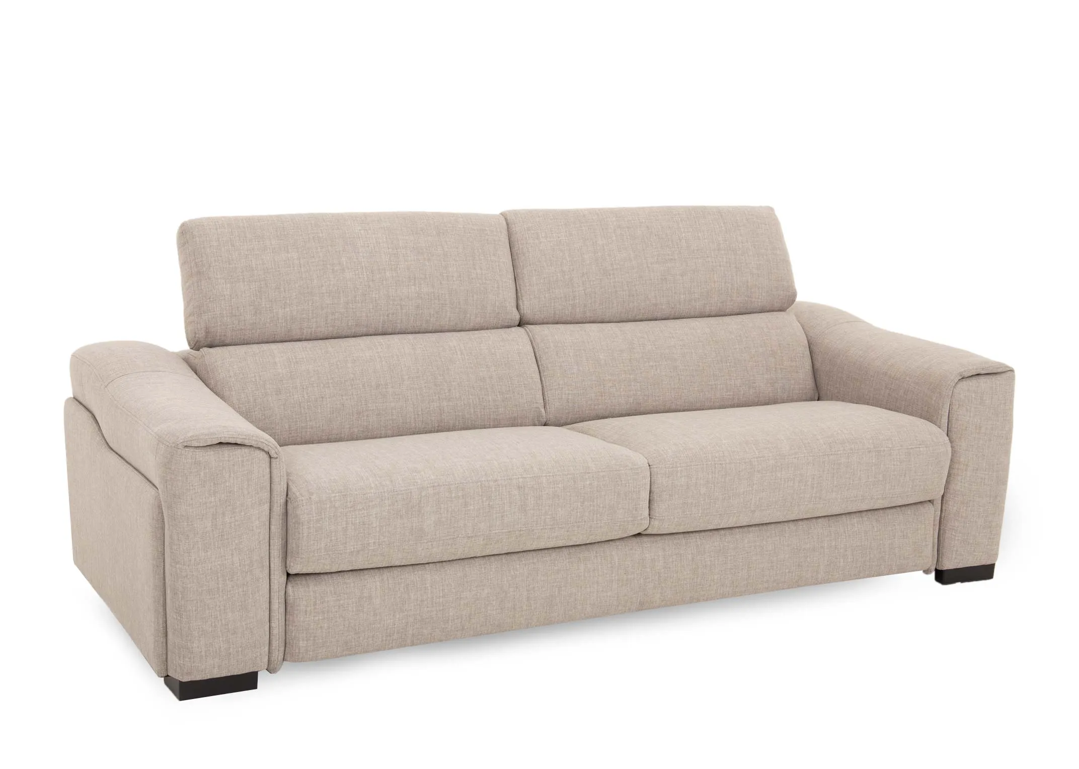 A dimension image of the Murano Grey Sofa Bed with 230cm x 98cm-208cm x 95cm