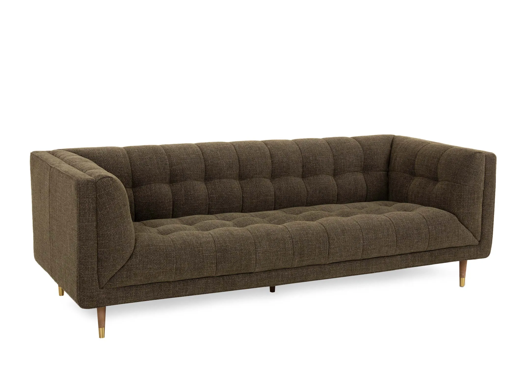 A 3.5 seater green fabric sofa from EZ Livings Grace range.