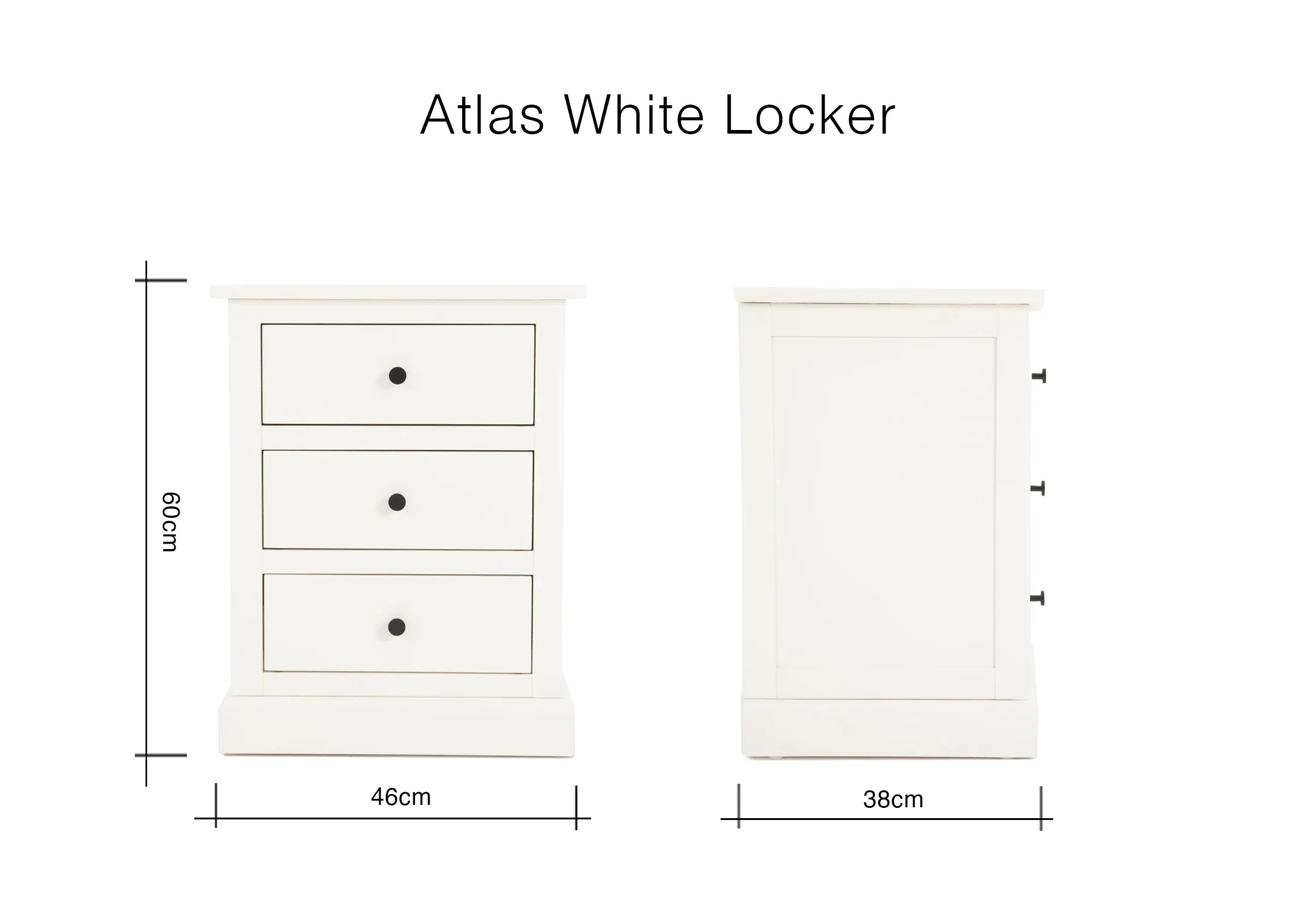 A lifestyle image of the White Atlas bedroom range including bedframe & locke with mayson lamp.