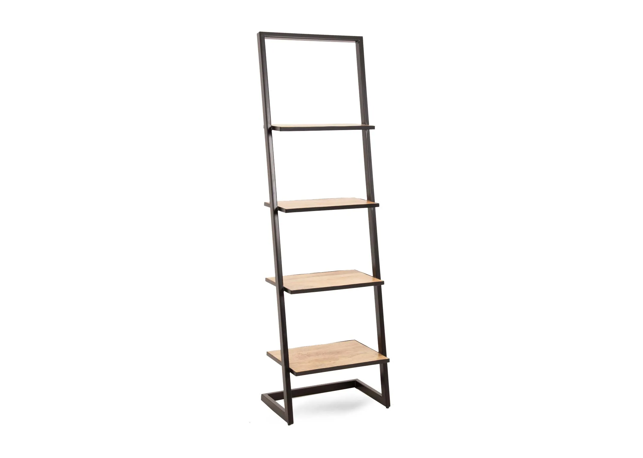 A mango wood shelving unit with metal frame from EZ Living Furnitures Mango range.