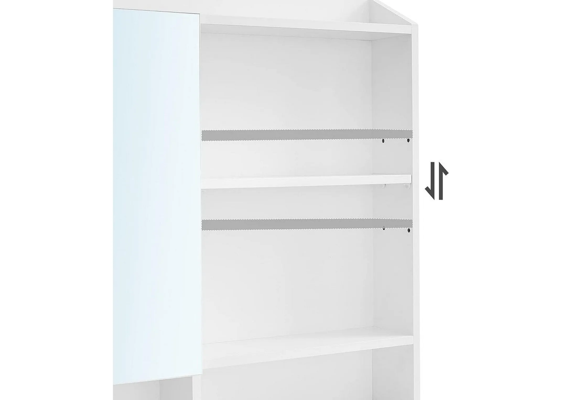 A dimension image of the Nico dressing Table with 70cm x 40cm x 136cm