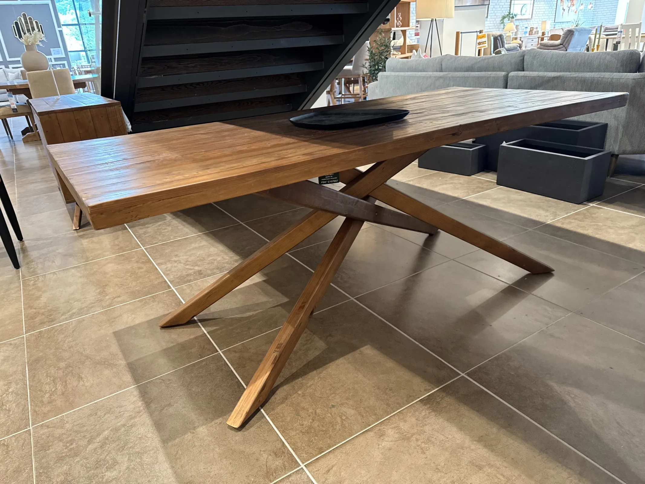 Albion - 200cm Reclaimed Wood Dining Table (Tallaght Floor Model)