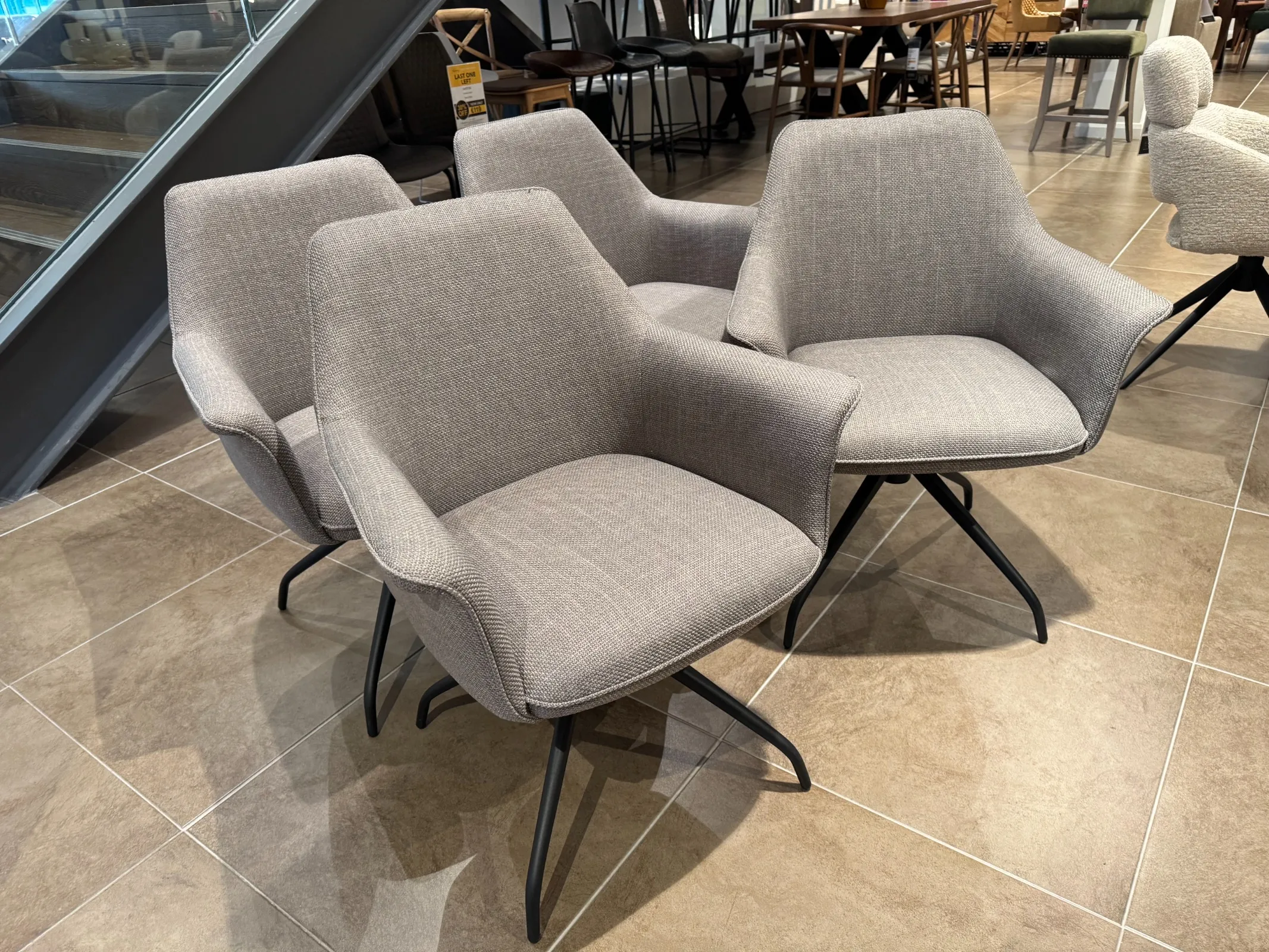 Alor Taupe Fabric Dining Chair (Tallaght Floor Model)