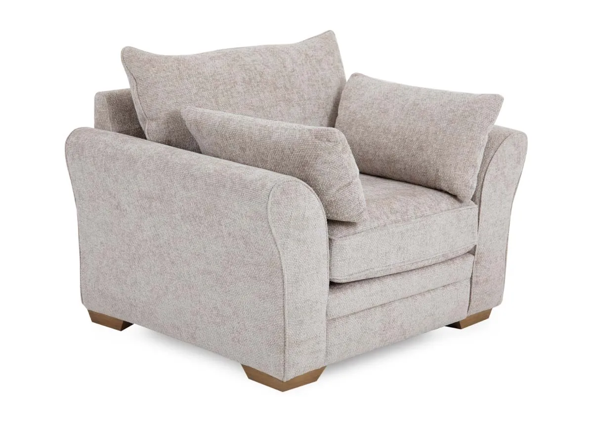Beige Fabric Armchair - Skyline
