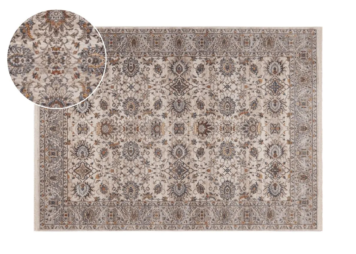 Navy & Grey Print 200cm x 290cm Large Rug - Artie