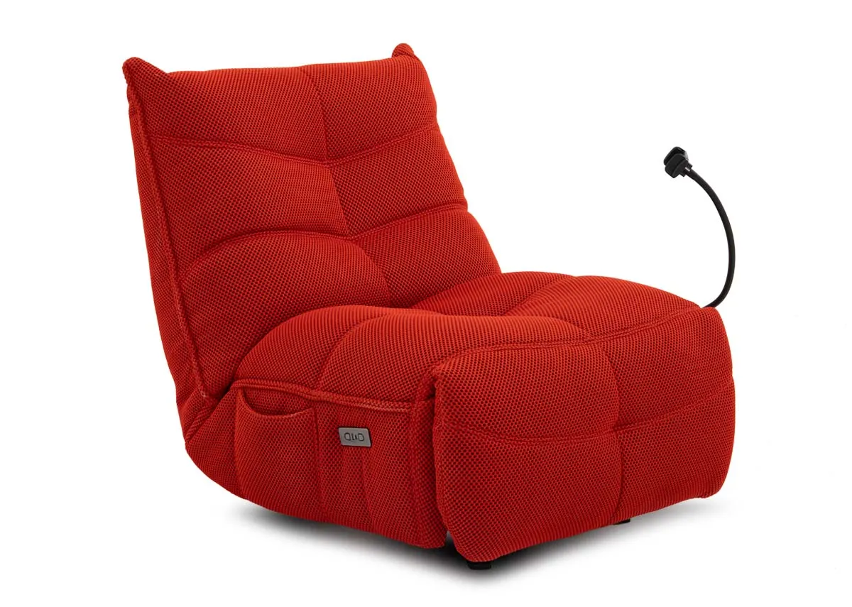 Red Fabric Power Gliding Gaming Chair - Sonic