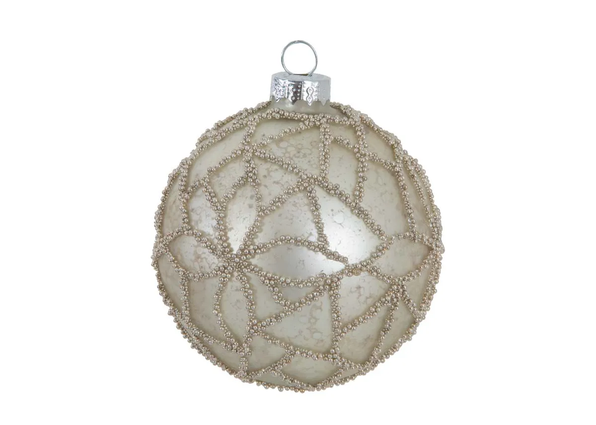 A dimension image of the Christams Carol Bauble with 10cm width and height