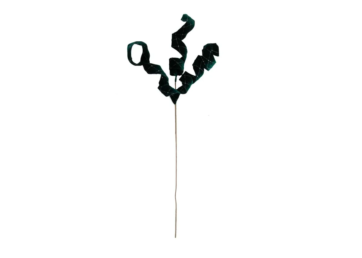 Green Velvet Curl - Christmas Spray