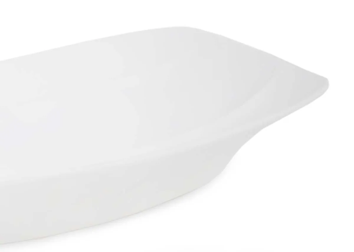 A dimension image of the Benfico Dish with 45.5cm x 25cm