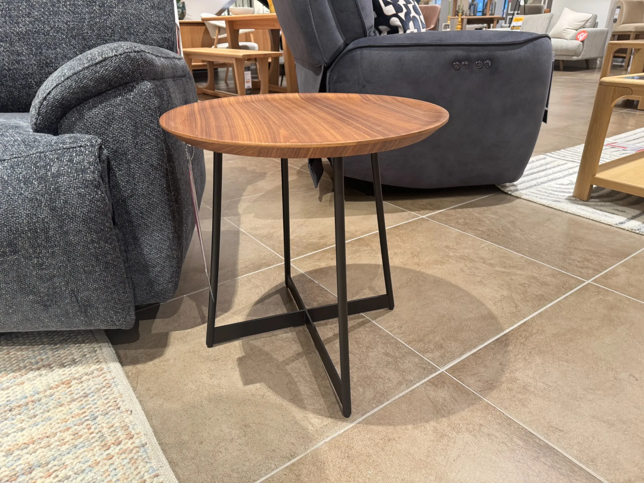 Bonita Light Brown Round Side Table (Tallaght Floor Model)