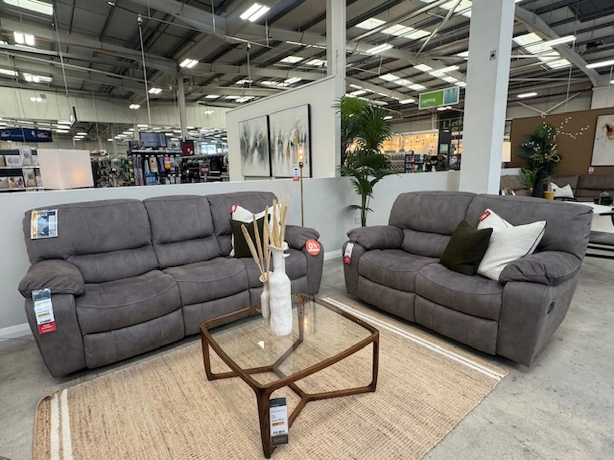 Bradford 3 Seater & 2 Seater Reclining Sofas (Tullamore Floor Model)