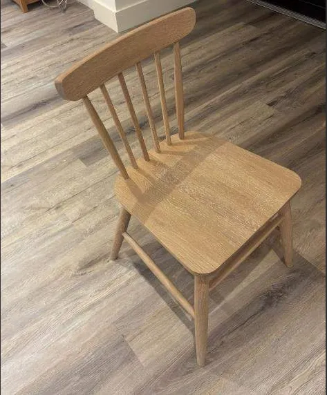 Dawn Spindle Curved Oak Dining Chair x 5 (Cavan Floor Model)
