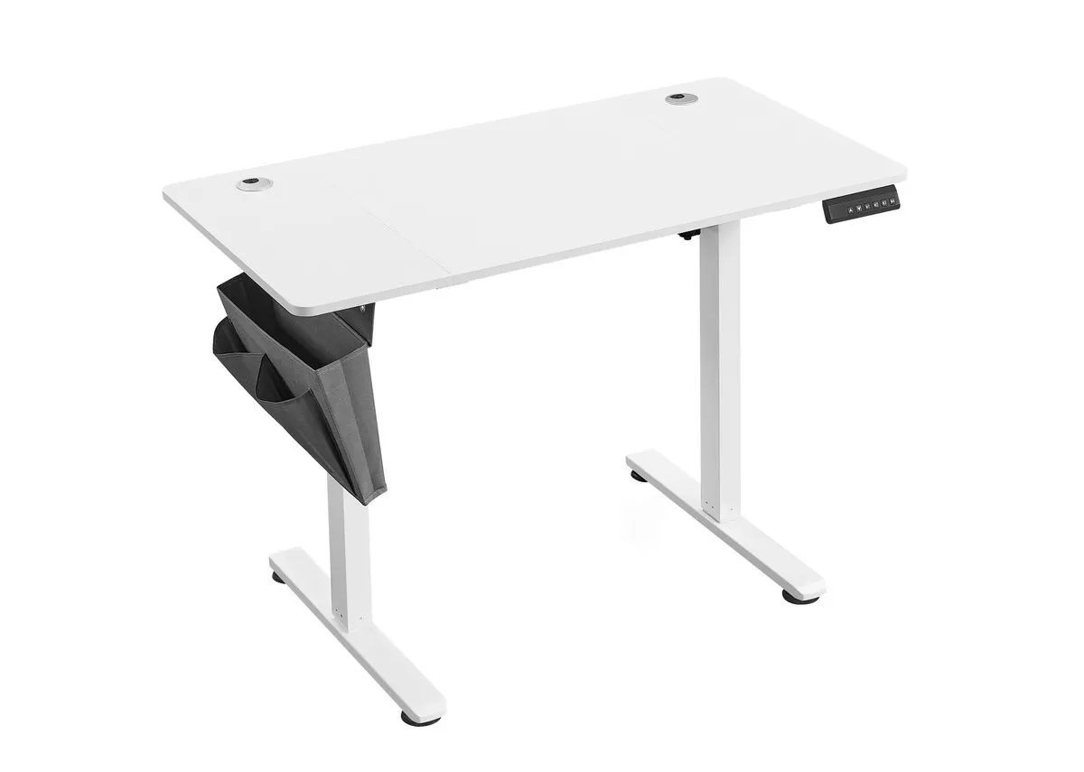 White Electric Standing Desk - Elevate
