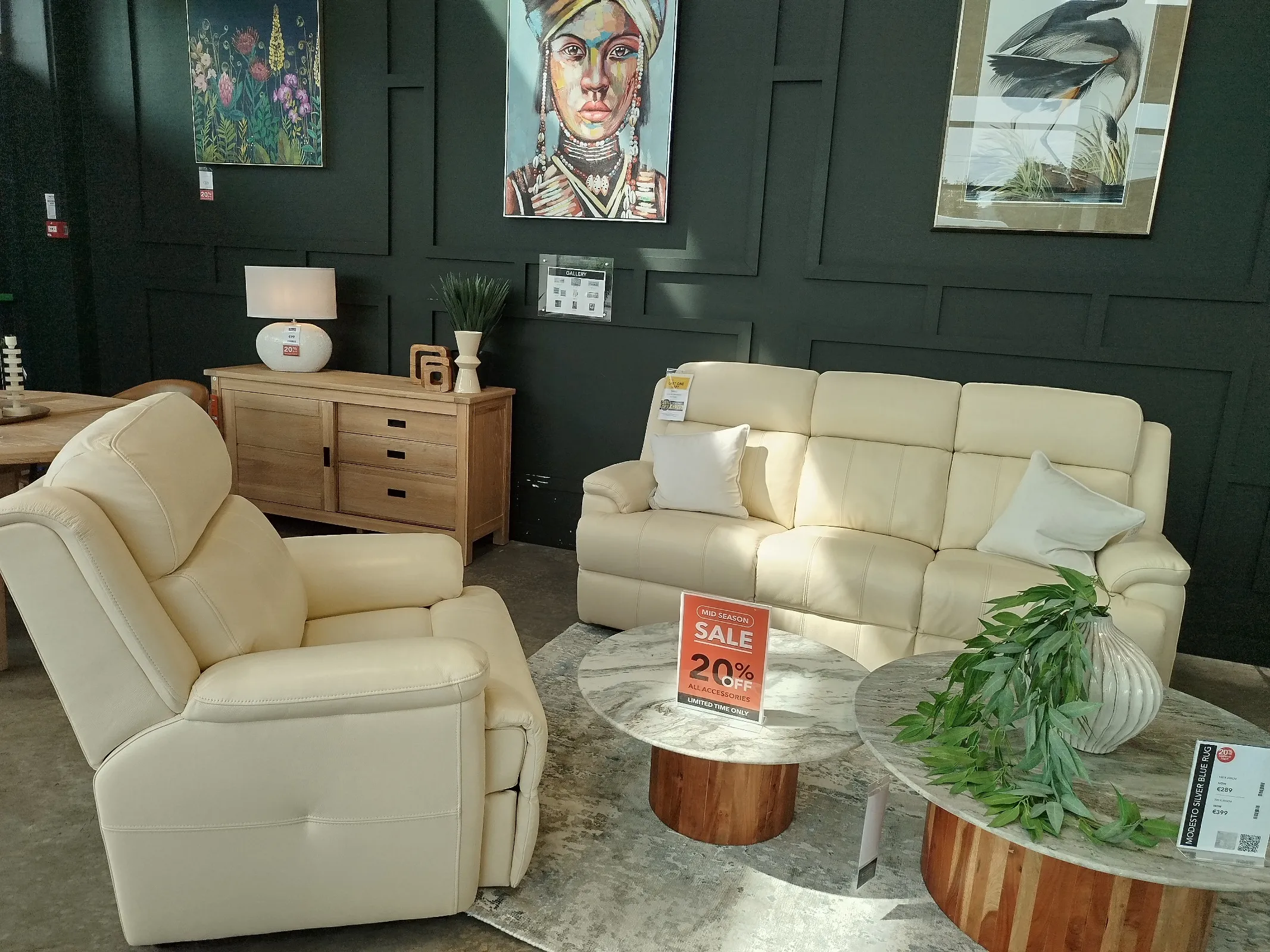 Embrace 3 Seater Recliner & Armchair (Naas Rd Floor Model)