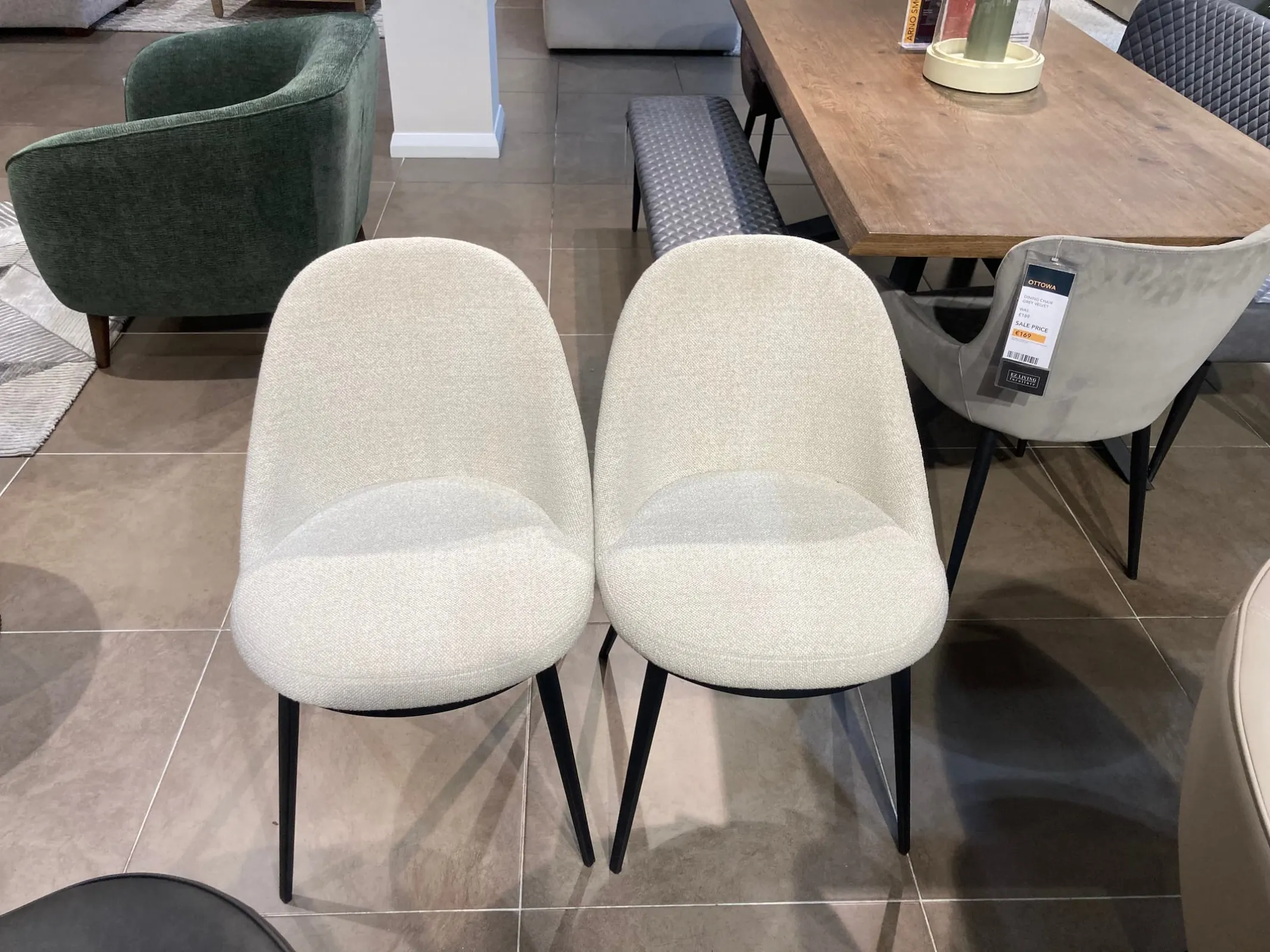 Gain Boucle Dining Chairs X 2 (Clonmel Floor Model)