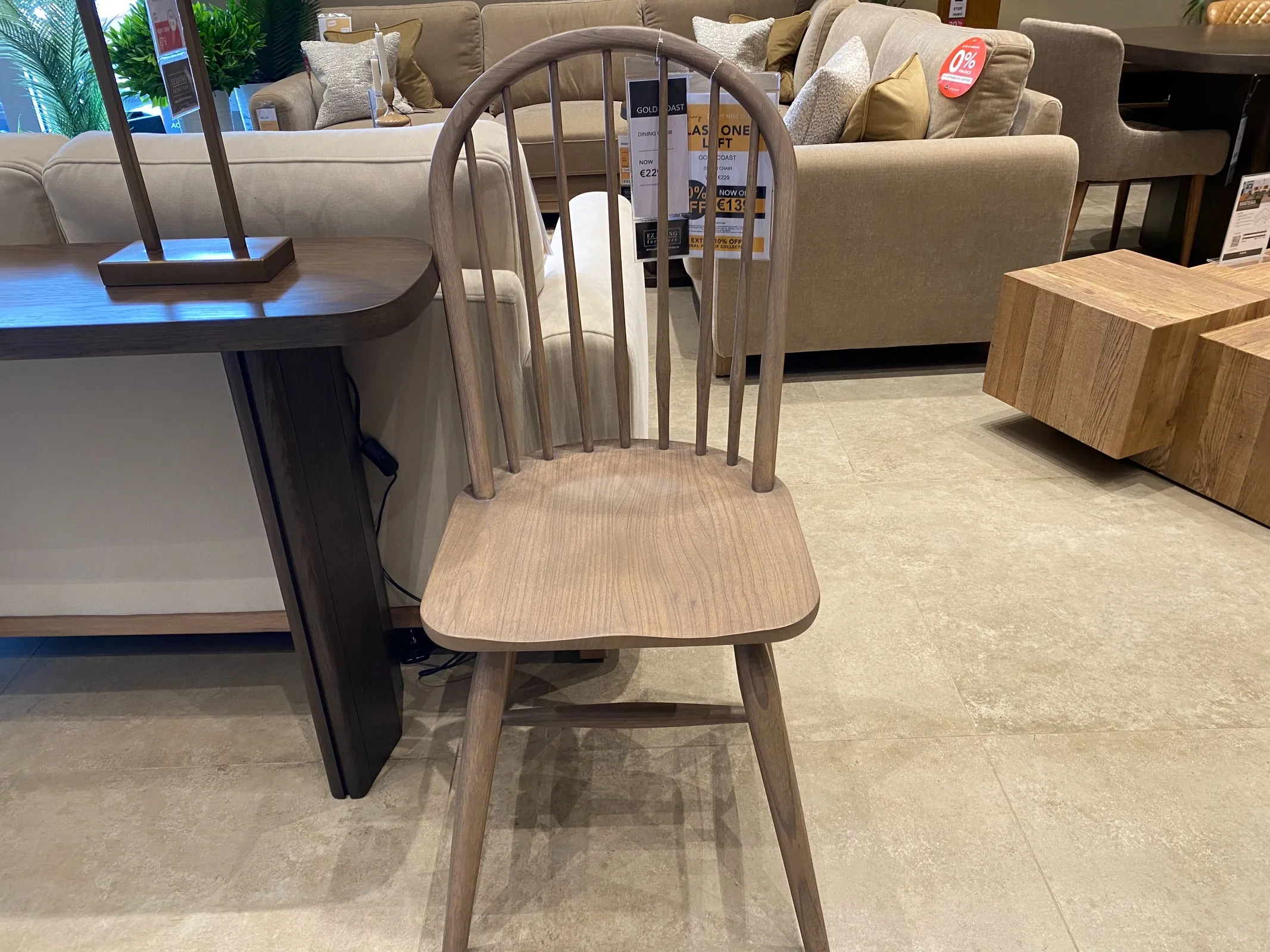 Gold Coast Vintage Wood Dining Chair (Malahide Road Floor Model)