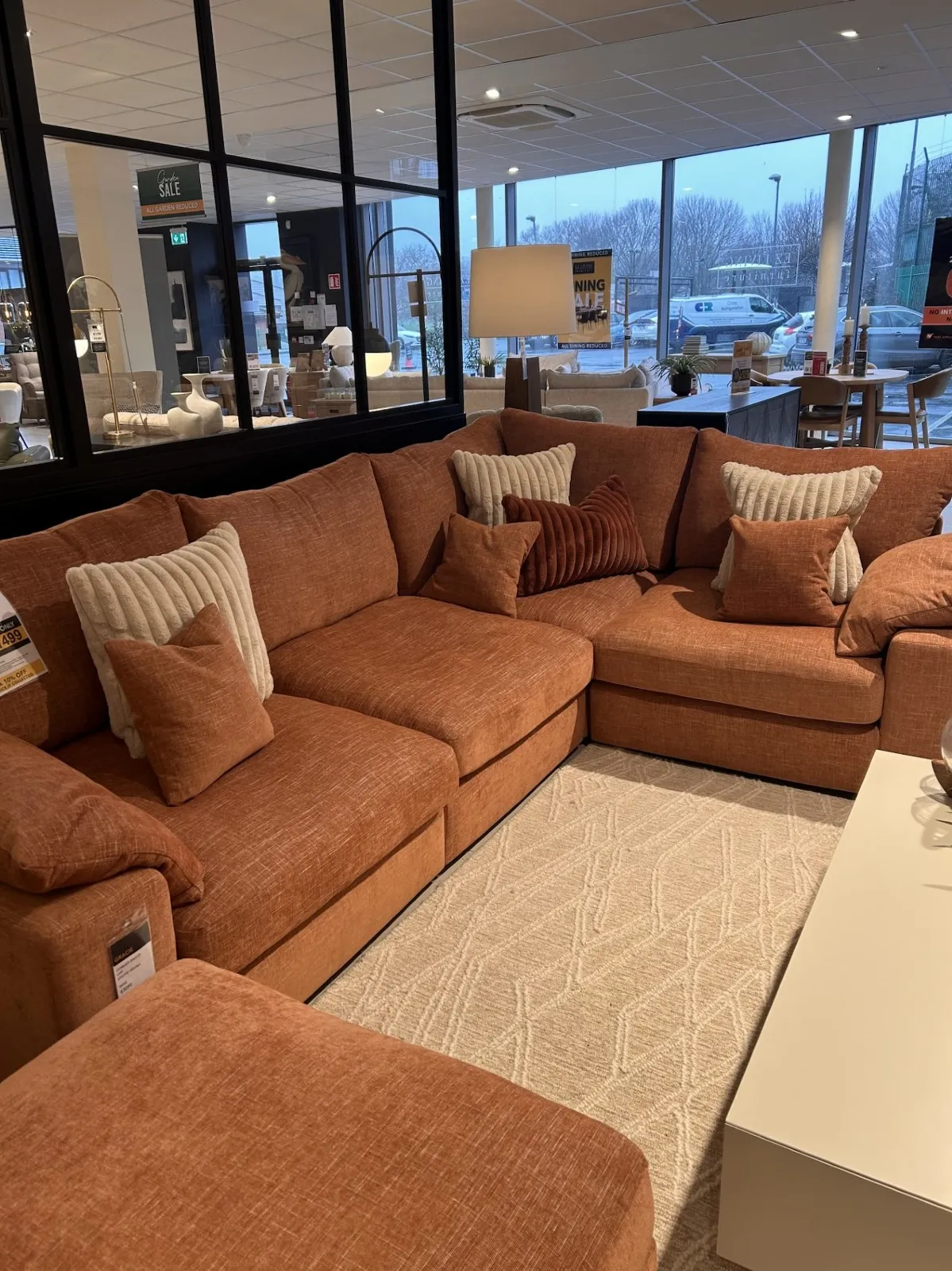 Gracie Corner Group LHF Sofa & Footstool (Waterford Floor Model)