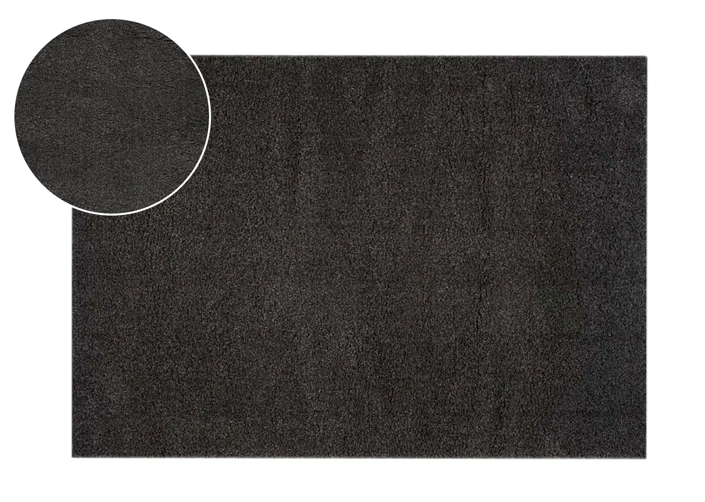Dark Grey 80cm x 150cm XSmall Rug - Granite Haze
