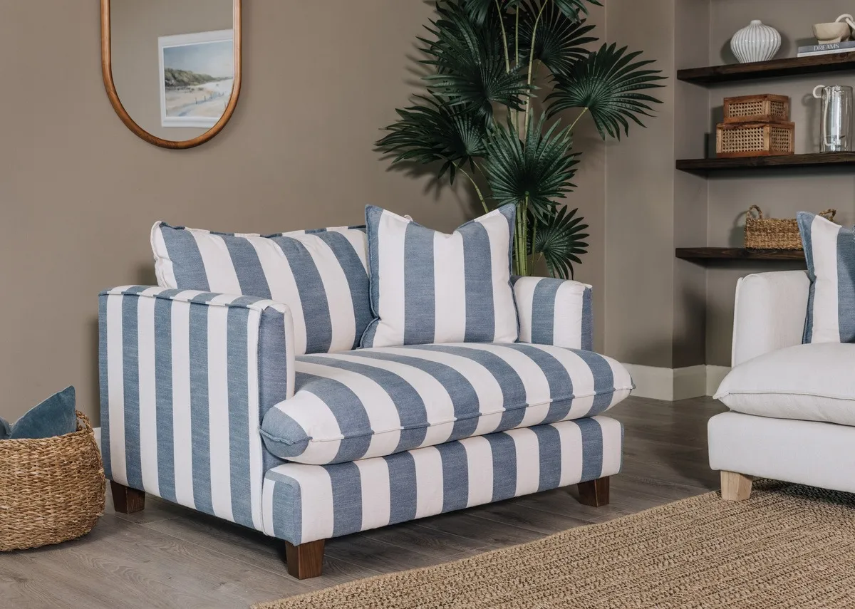 Blue & White Stripe Fabric Cuddler - Howth By Vogue