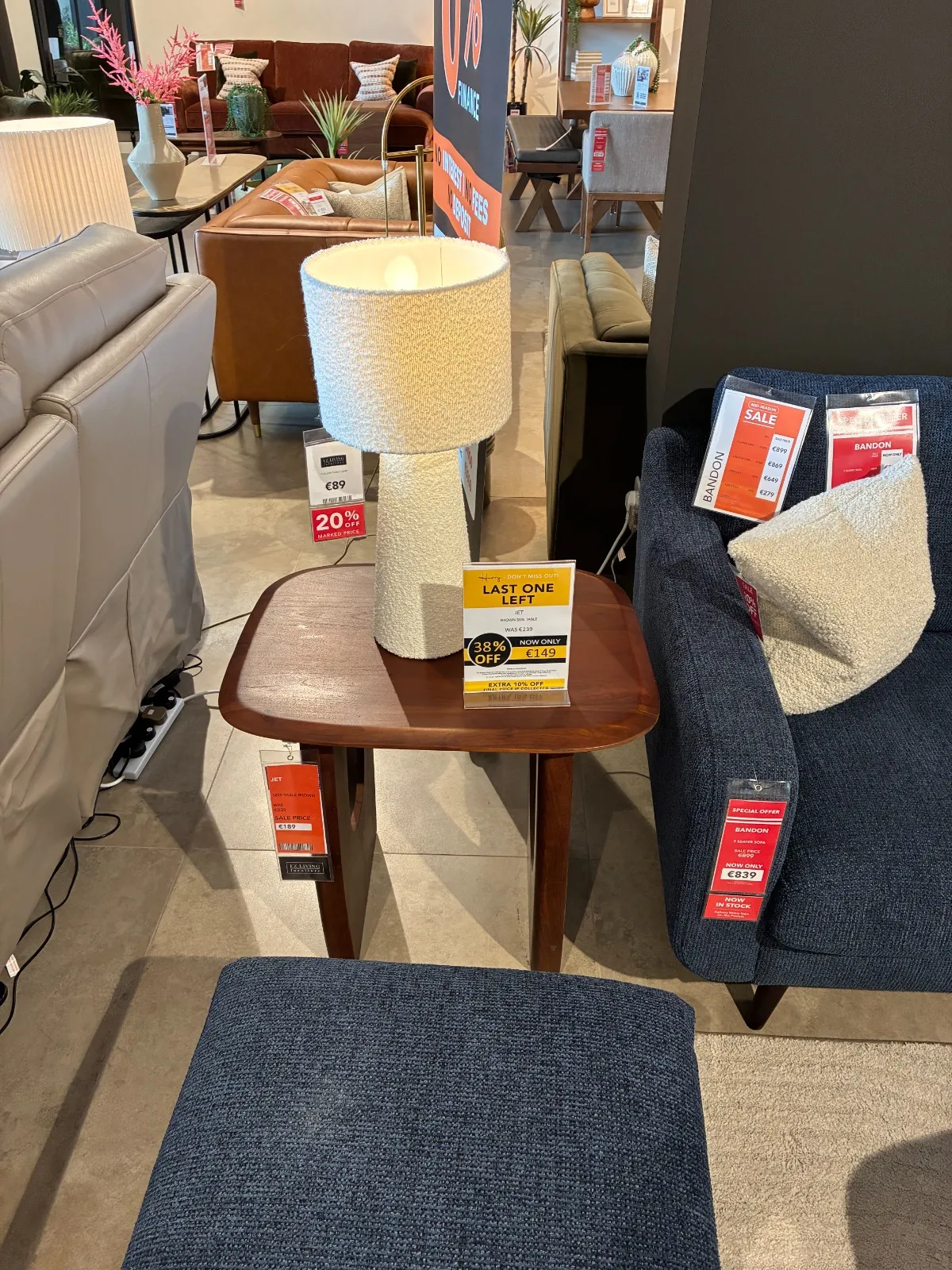 Jet Brown Mango Side Table (Carlow Floor Model)
