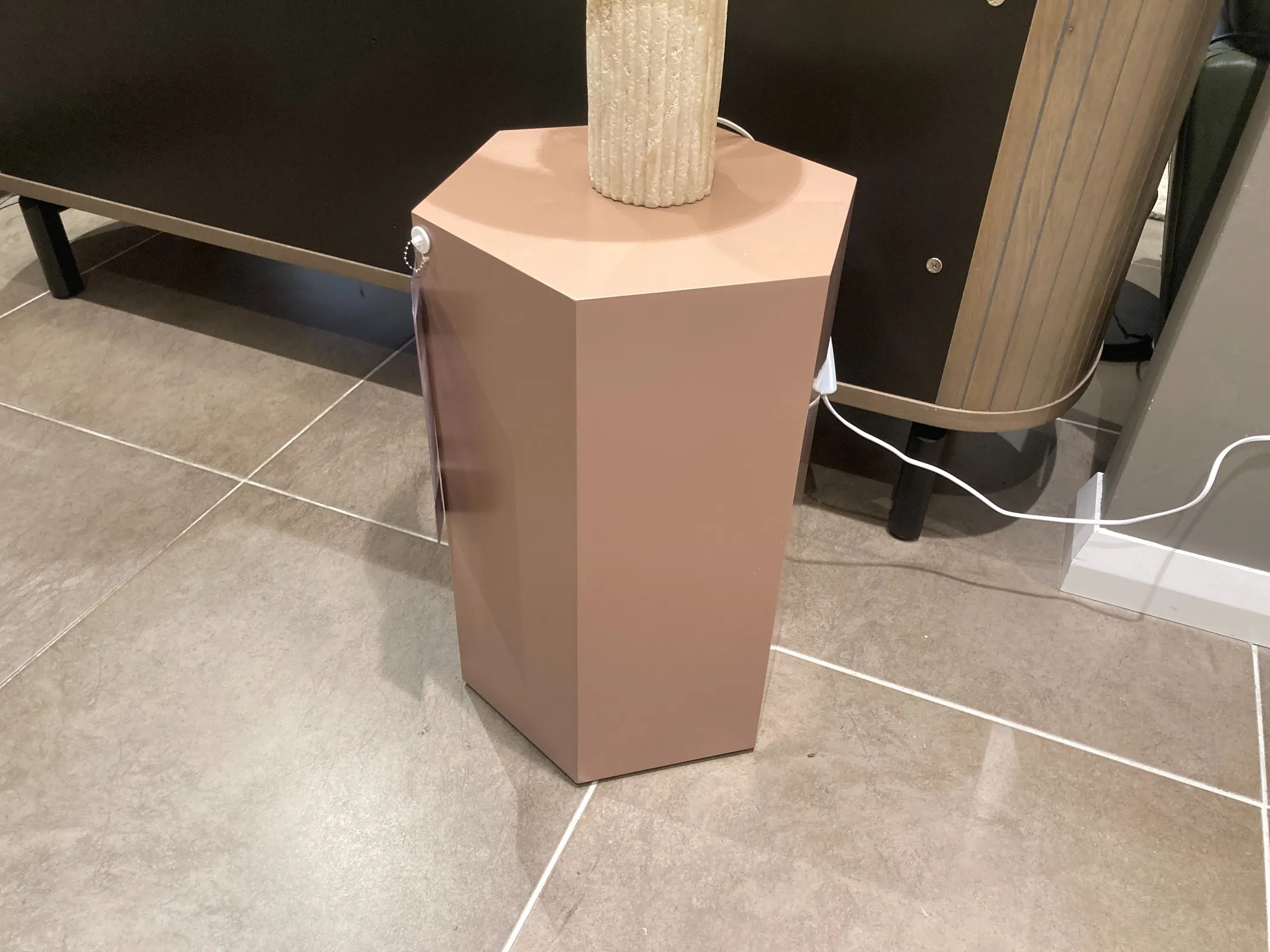 Jonas Matt Brown Lamp Table (Clonmel Floor Model)