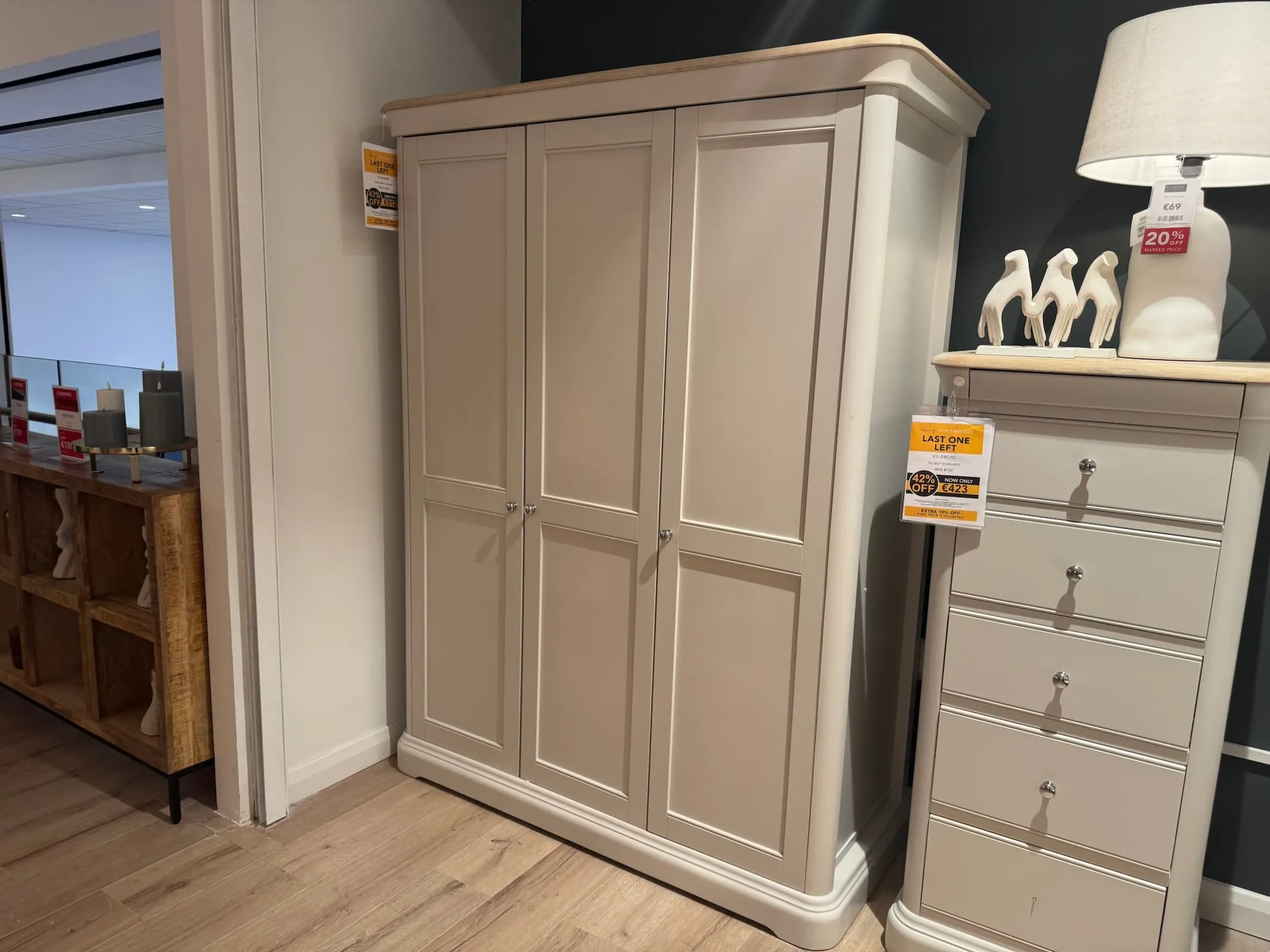 Kylemore 3 Door Wardrobe (Tallaght Floor Model)