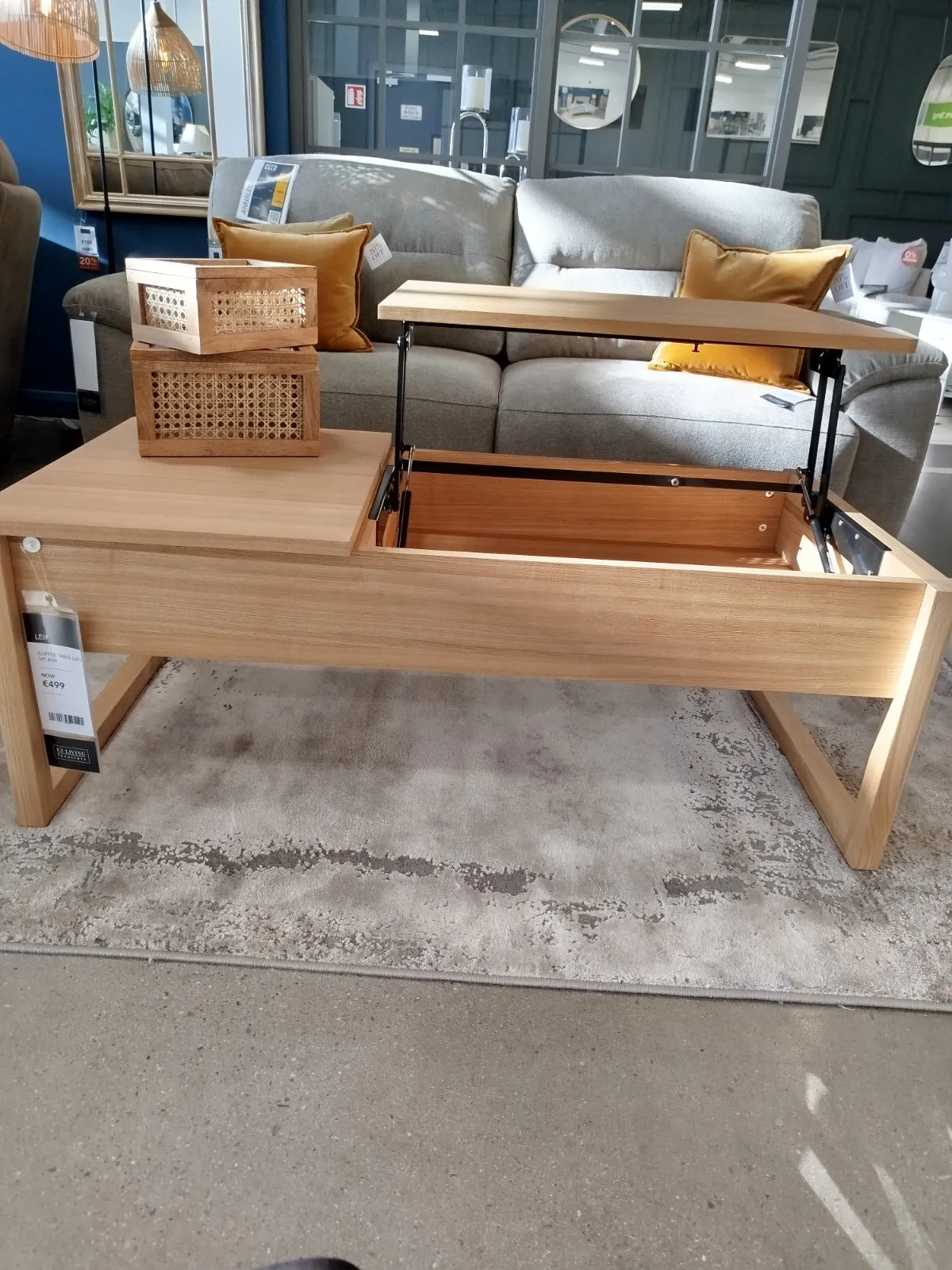 Leif 1 Drawer Lift-Up Coffee Table (Naas Rd Floor Model)
